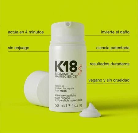 K18 Tratamiento Restaurador Intensivo para Cabello 50 ml. 2 Pack